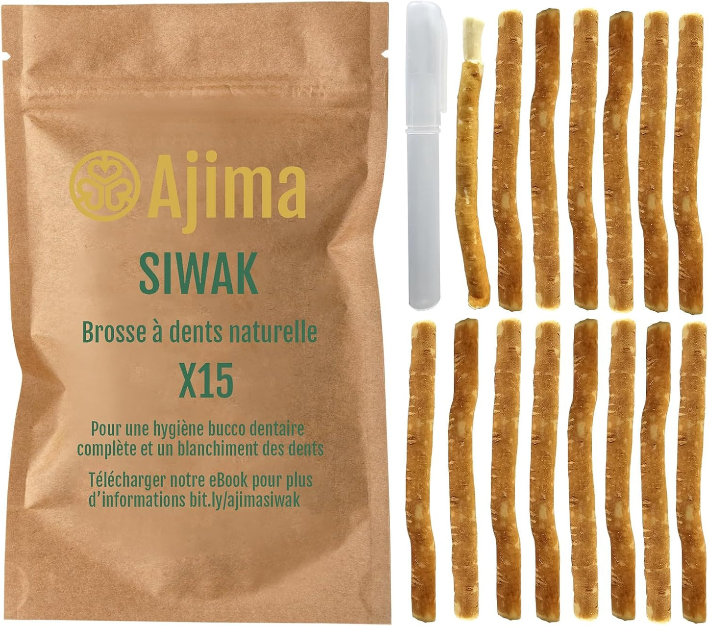 Siwak naturel, brosse à dent bois, blanchiment dentaire naturel.