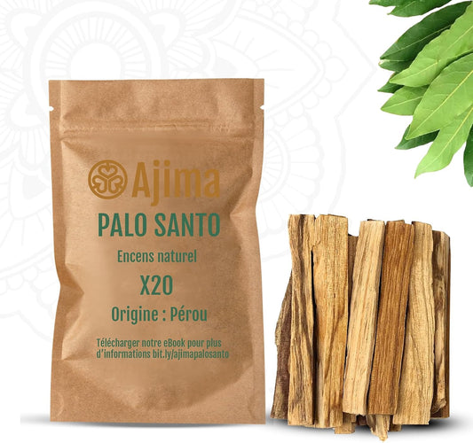 Palo Santo authentique, bois sacré Pérou, encens naturel purification.