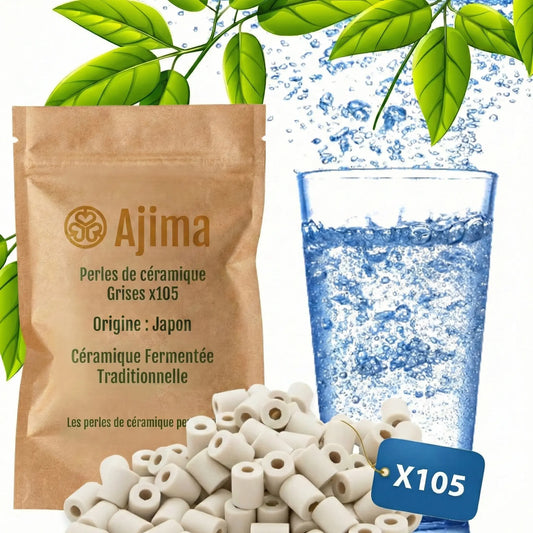 Perles de céramique fermentées, anti-calcaire eau, purification naturelle eau.