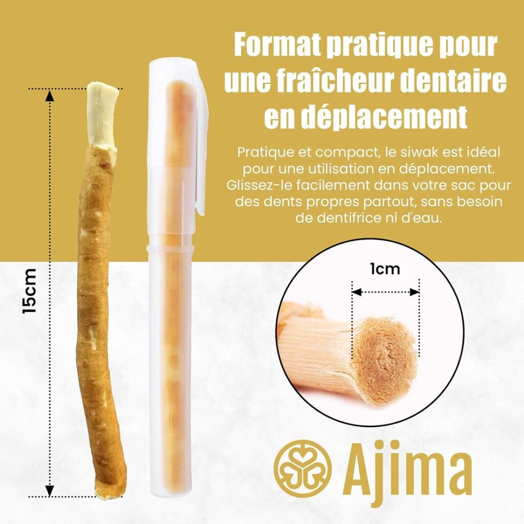 Siwak de 15 cm et son étui de transport